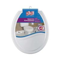 Assento Almofadado Prime Cinza Claro Para Louças Convencionais - Suporte Até 130kg - 1