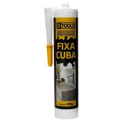 Adesivo Fixa Cuba Branco 380g - Dtools Para Mármore, Granito, Porcelana E Vidro