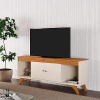 Rack Madrid 2 Portas Detalhe Ripado - Mavaular Off White-naturale - 7