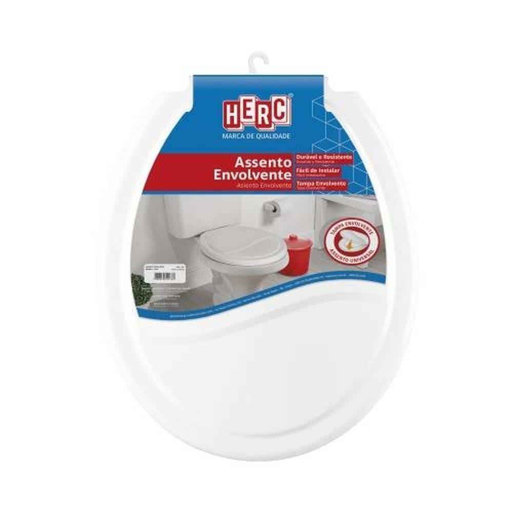 Assento Tampa Envolvente Branco Em Pead E Pp - Suporta Até 130kg - 1