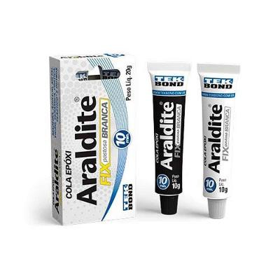 Araldite Epóxi Branco 20g Adesivo Bicomponente Para Fixar Reparar Ideal Para Diversos Materiais
