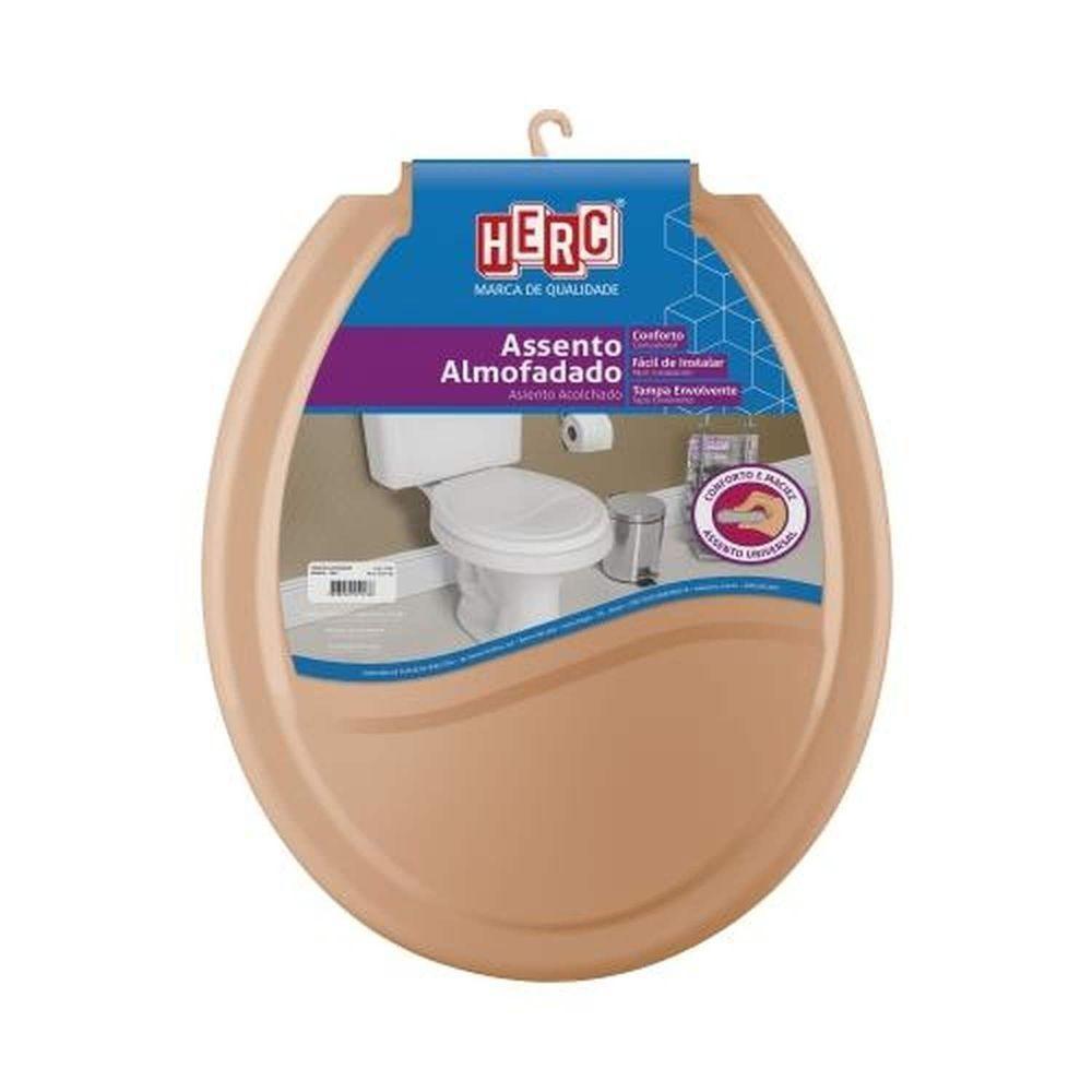 Assento Almofadado Prime Caramelo Para Louças Convencionais - Herc - 1
