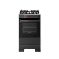 Fogão Esmaltec 4 Bocas Ideal Master Mesa Inox Tampa de Vidro Forno 50 Litros Preto T4ITP Bivolt - 1