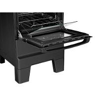 Fogão Esmaltec 4 Bocas Ideal Master Mesa Inox Tampa de Vidro Forno 50 Litros Preto T4ITP Bivolt - 2
