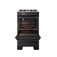 Fogão Esmaltec 4 Bocas Ideal Master Mesa Inox Tampa de Vidro Forno 50 Litros Preto T4ITP Bivolt - 3