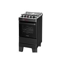 Fogão Esmaltec 4 Bocas Ideal Master Mesa Inox Tampa de Vidro Forno 50 Litros Preto T4ITP Bivolt - 7
