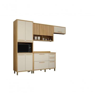 Cozinha Torino 4 Peças Valdemoveis Cinamomo-off White