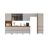 Cozinha Completa Itatiaia Lumina 410cm Em Madeira Mdf Cinamomo-fendi - 1