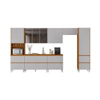 Cozinha Completa Itatiaia Lumina 410cm Em Madeira Mdf Cinamomo/fendi - 1