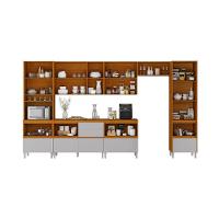 Cozinha Completa Itatiaia Lumina 410cm Em Madeira Mdf Cinamomo/fendi - 2