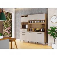 Kit França 5 Portas 2 Gavetas 5 Prateleiras 5 Garrafeiros Arte Moveis Cinamomo-off White - 3