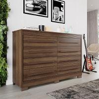 Cômoda 8 Gavetas Com Pés Califórnia - Benetil Imbuia - 3