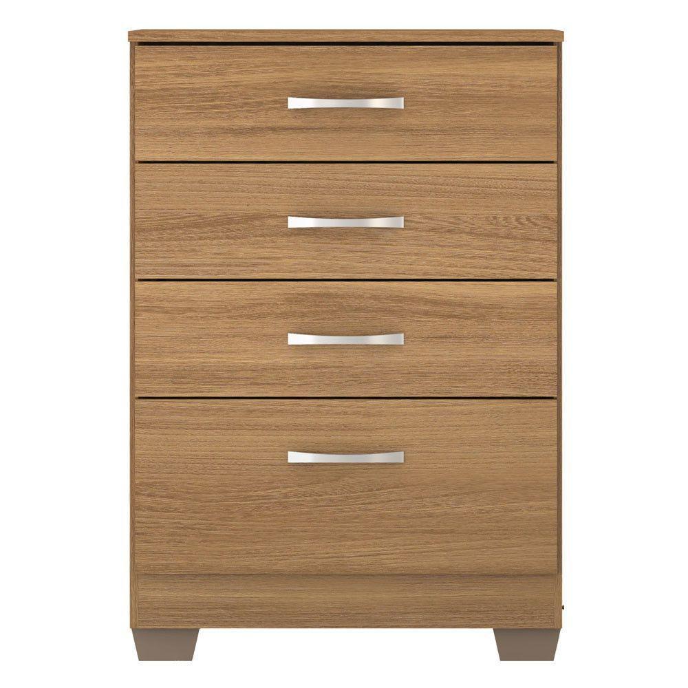 Cômoda 04 Gavetas Astral Mdp Com 04 Pés Demobile Amendola Touch - 2