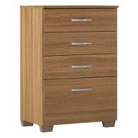 Cômoda 04 Gavetas Astral Mdp Com 04 Pés Demobile Amendola Touch - 3