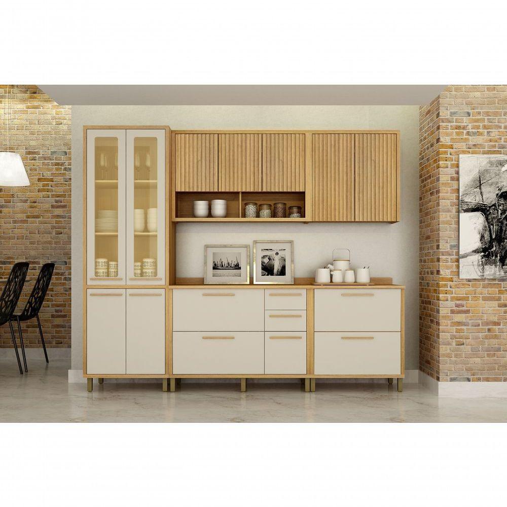 Cozinha Torino 5 Peças Valdemoveis Cinamomo-off White - 3