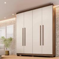 Guarda Roupa Filadélfia 4 Portas Benetil Imbuia/off White - 4