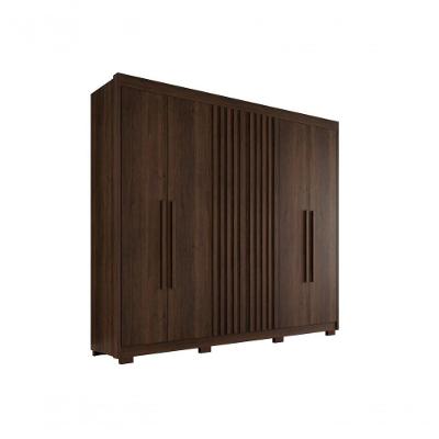 Guarda Roupa Casal Ripado Com 6 Portas E 6 Gavetas Granada - Salleto Savana