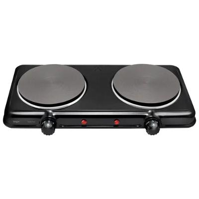 Fogao De Mesa Eletrico Portatil 2 Bocas Elgin - 42fog0202000 Preto 220V