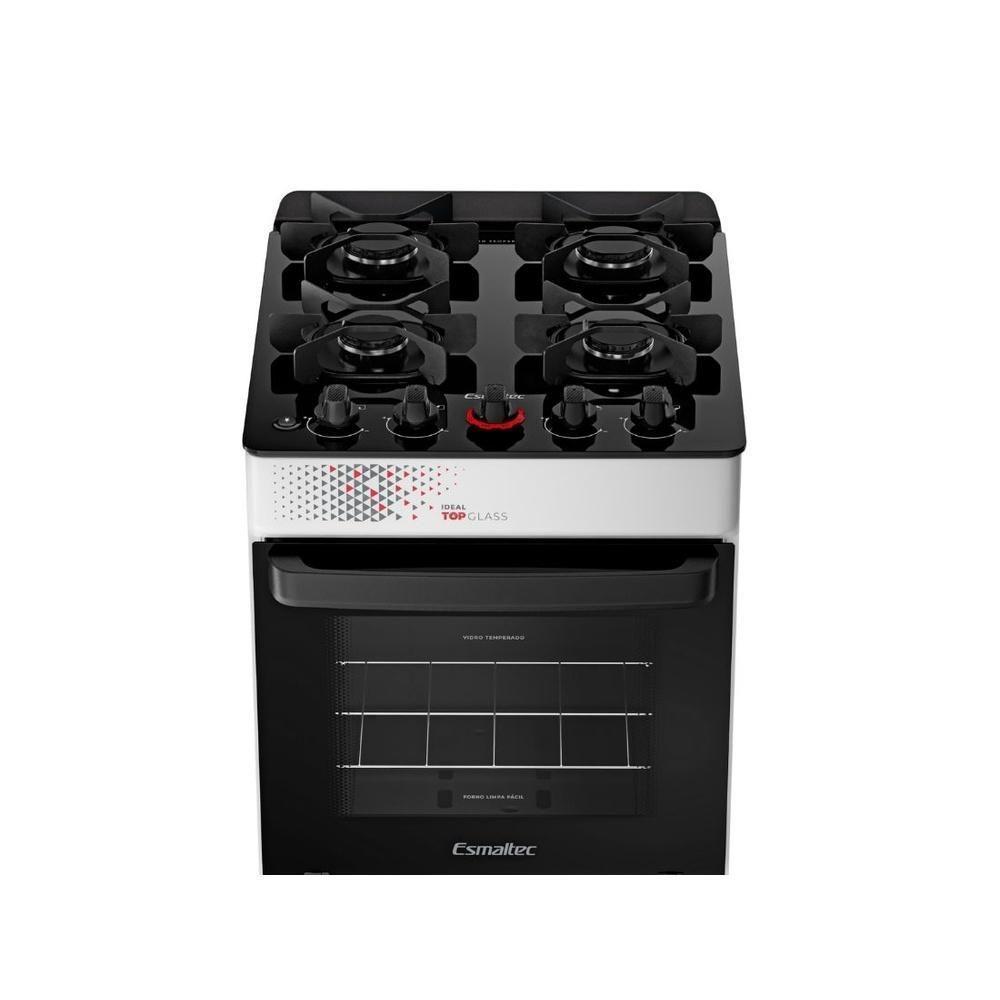 Fogão Esmaltec 4 Bocas Ideal  50 Litros Branco T4VAB Bivolt - 4