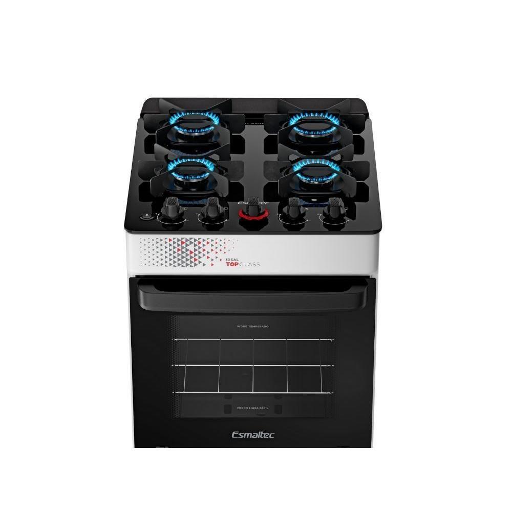 Fogão Esmaltec 4 Bocas Ideal  50 Litros Branco T4VAB Bivolt - 5