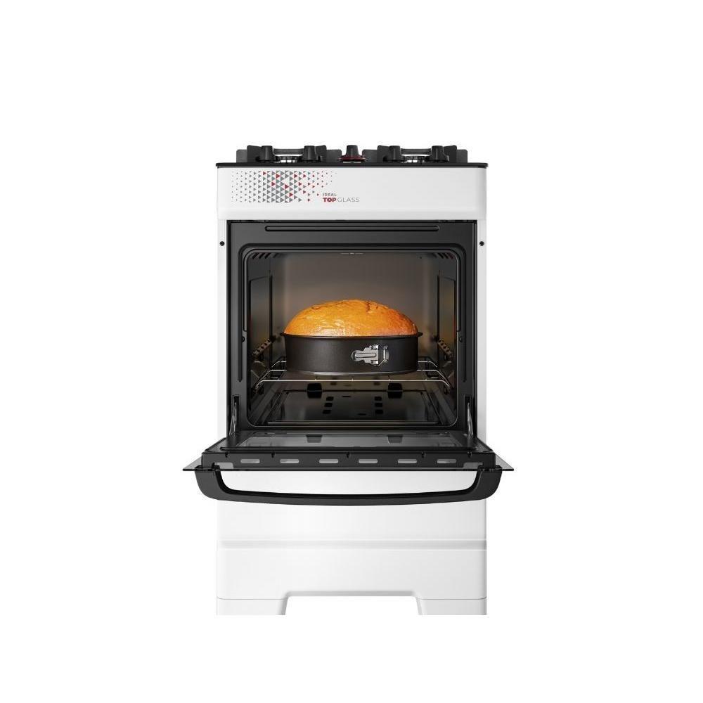 Fogão Esmaltec 4 Bocas Ideal  50 Litros Branco T4VAB Bivolt - 7