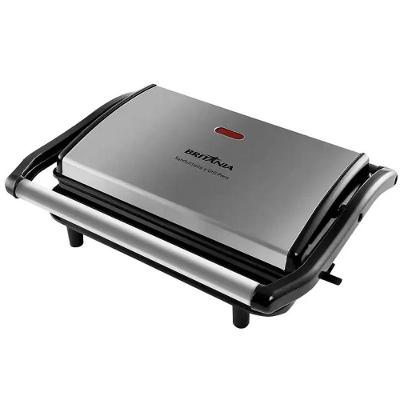 Grill Sanduicheira Press Inox Britania Preto-inox 220V