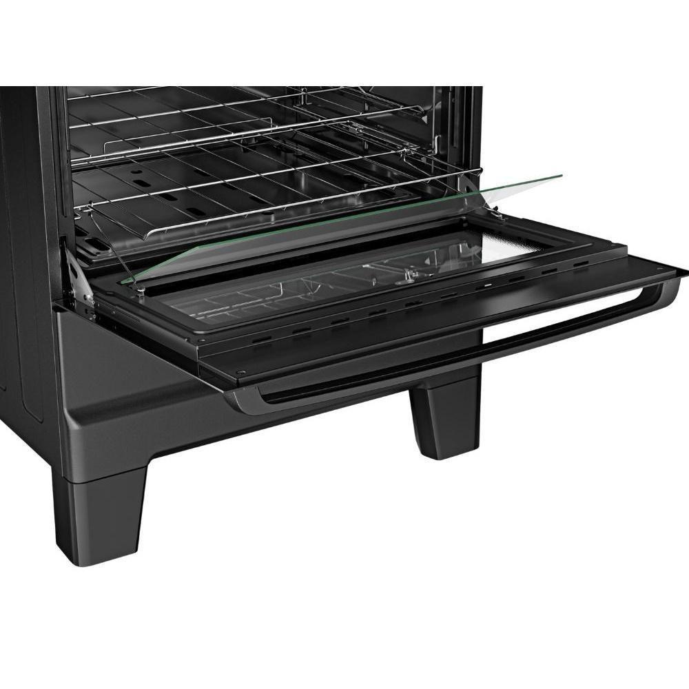 Fogão Esmaltec 5 Bocas Ideal Master Glass Mesa de Vidro Forno 84 Litros Preto T5VFP Bivolt - 6