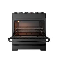 Fogão Esmaltec 5 Bocas Ideal Master Glass Mesa de Vidro Forno 84 Litros Preto T5VFP Bivolt - 7