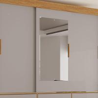 Guarda-roupa New Star 3 Portas 9 Gavetas Com Espelho Salleto Savana/off White - 6