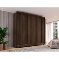 Guarda-roupa Casal Sem Espelho 3 Portas 4 Gavetas Atenas Com Pés 100% Mdf Salleto Savana - 8