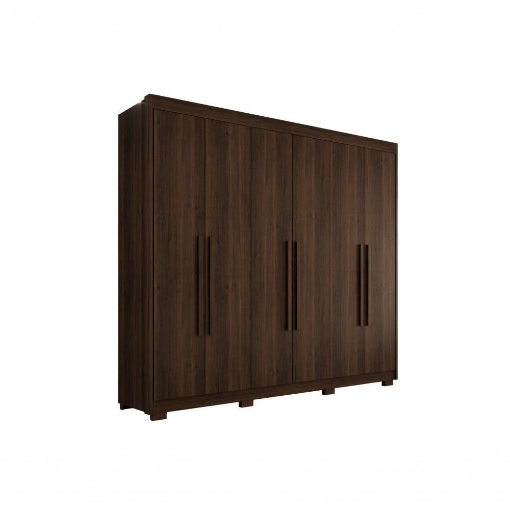 Guarda-roupa Casal Itália 6 Portas 100% Mdf Salleto Savana - 1