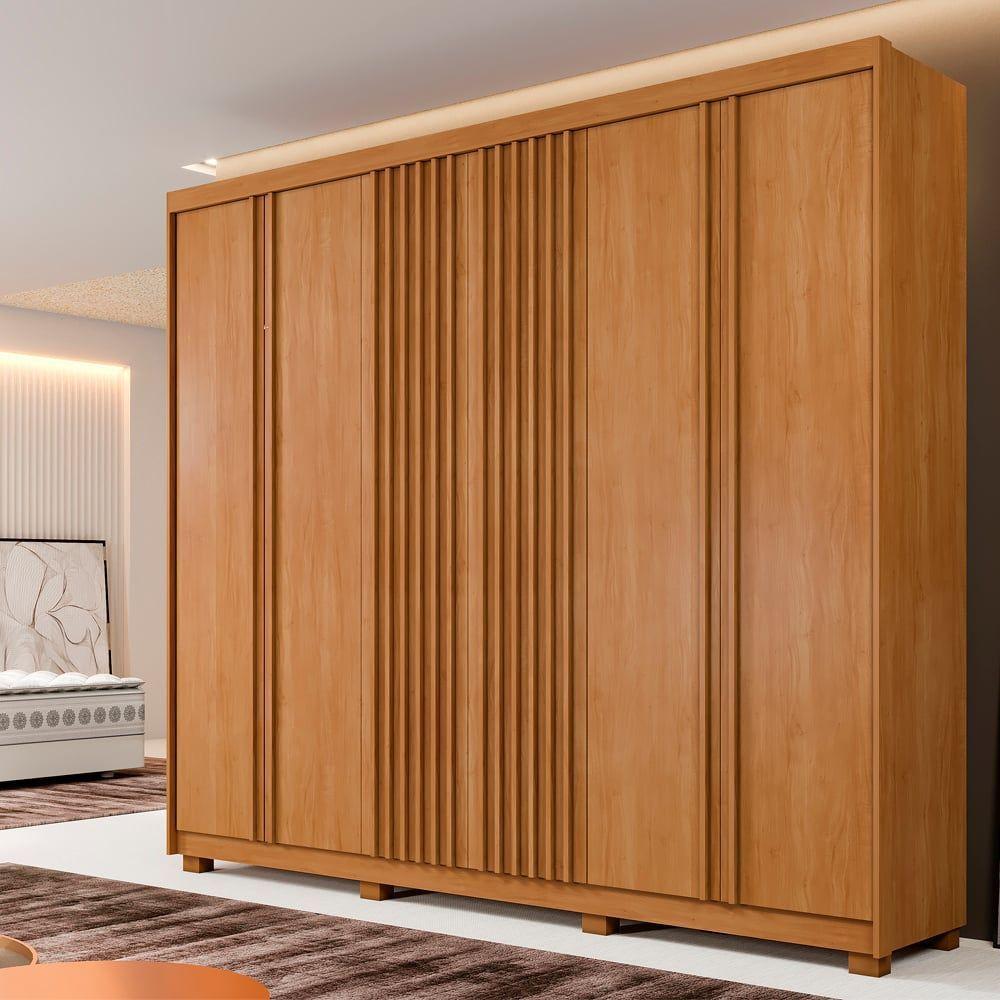 Guarda-roupa Casal 6 Portas 6 Gavetas Montreal Cinamomo - 4