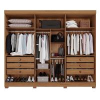 Guarda-roupa Casal 6 Portas 6 Gavetas Com Espelho órion Premium Salleto Cinamomo - 2