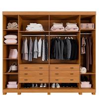 Guarda-roupa 6 Portas 6 Gavetas Arezzo - Benetil Cinamomo/off White - 2