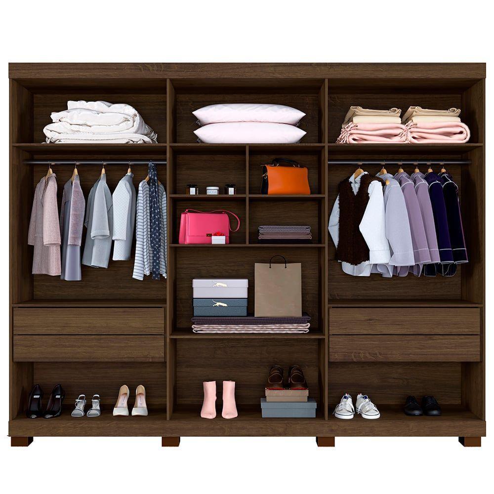 Guarda Roupa New Master 6 Portas Benetil Imbuia/off White - 2