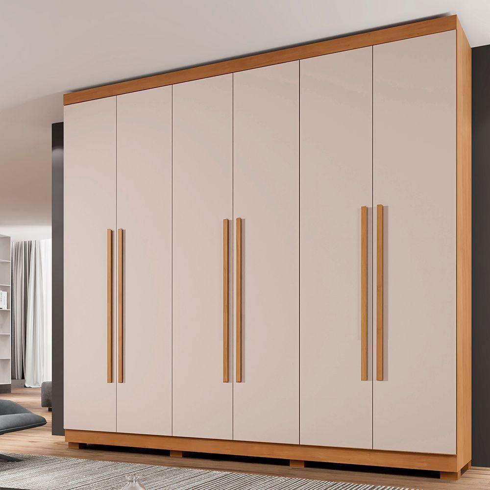Guarda Roupa New Master 6 Portas Benetil Cinamomo/off White - 4