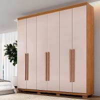 Guarda Roupa Moscou 6 Portas Benetil Cinamomo/off White - 4