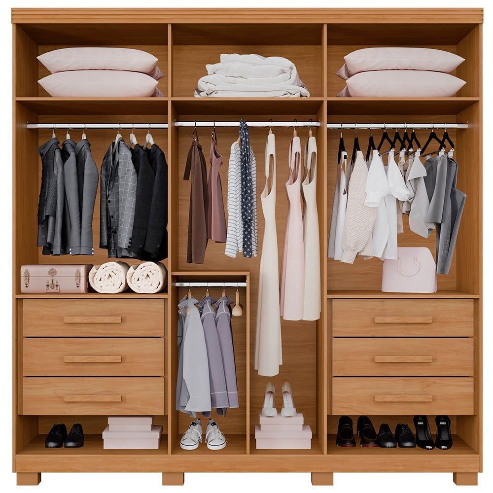 Guarda Roupa Moscou 6 Portas Benetil Cinamomo - 3