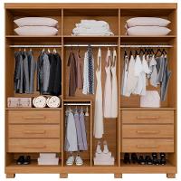 Guarda Roupa Moscou 6 Portas Benetil Cinamomo - 3
