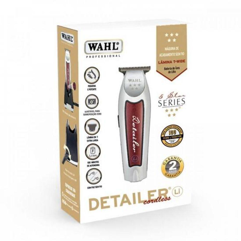 Maquina De Acabamento Detailer Cordless Wahl Silver - 4