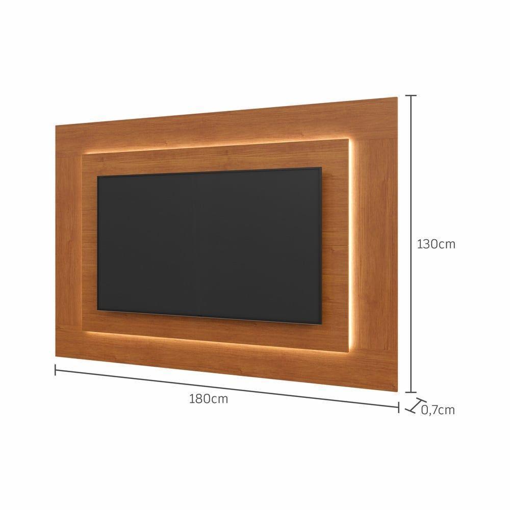 Painel Grécia Com Led 1,80 Para Tv Até 65 Polegadas Mavaular Naturale - 2