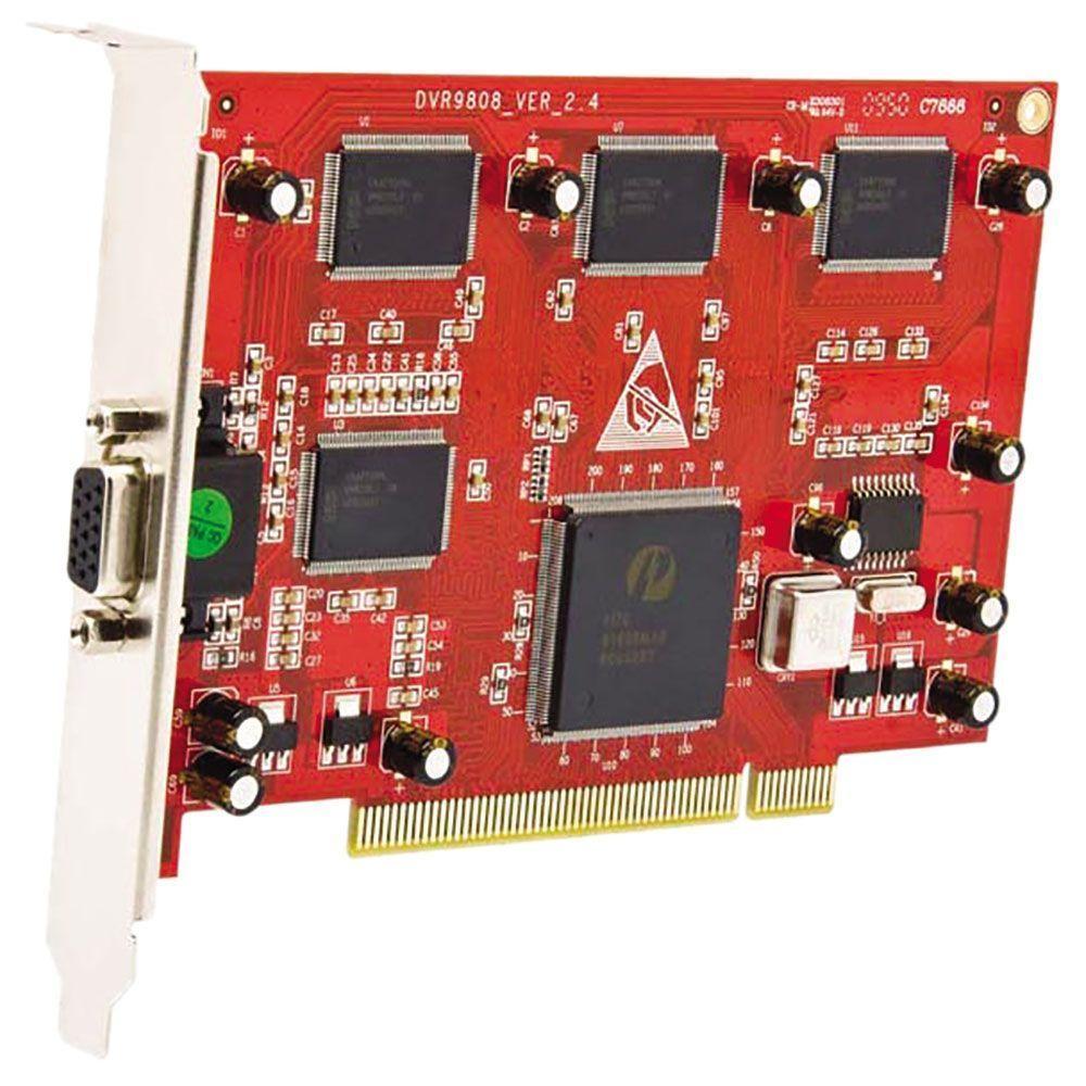 Kit Placa Dvr Seykon Pci Sk-9808 8 Canais Real Time - 1