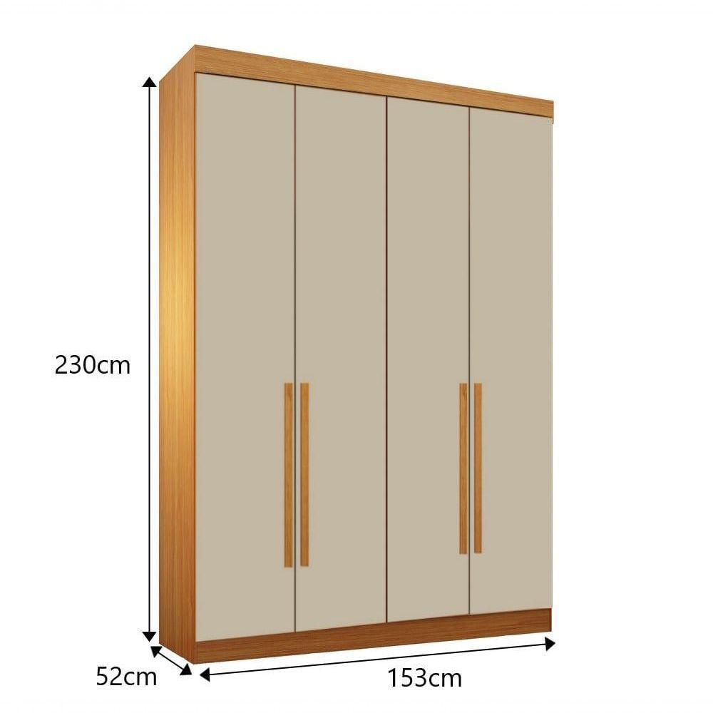 Modulado 4 Portas 3 Gavetas Orion - Leifer Móveis Cinamomo-off White - 3