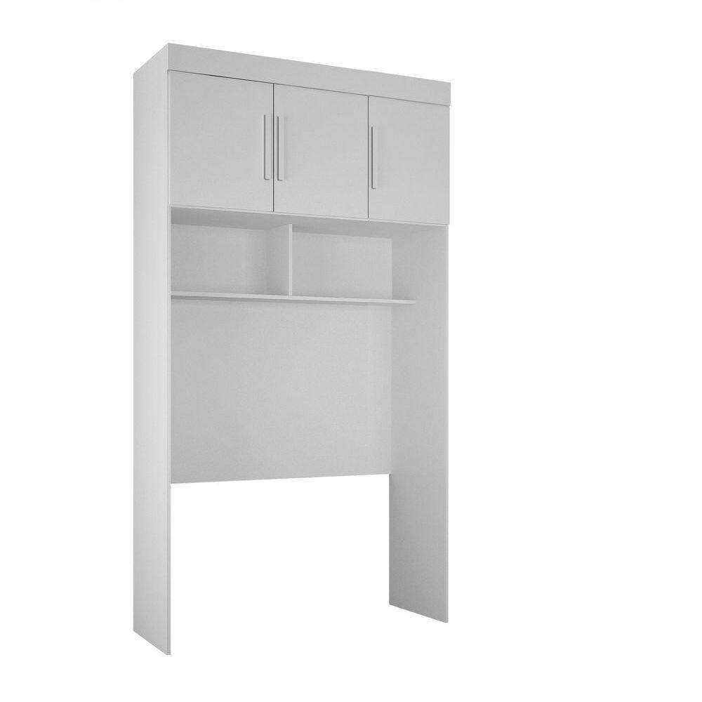 Modulado Aero Solteiro 3 Portas Orion - Leifer Móveis Branco - 1