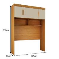 Modulado Aero Casal 4 Portas Orion - Leifer Móveis Cinamomo-off White - 3