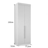 Modulado 2 Portas 3 Gavetas Orion - Leifer Móveis Branco - 2