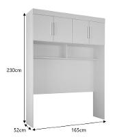 Modulado Aero Casal 4 Portas Orion - Leifer Móveis Branco - 3