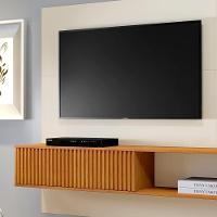 Painel Roma Ripado C-led Cascata Para Tv Até 55 Polegadas Mavaular Naturalle-off White - 5