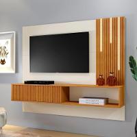 Painel Roma Ripado C-led Cascata Para Tv Até 55 Polegadas Mavaular Naturalle-off White - 6