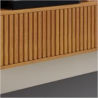 Painel Roma Ripado C-led Cascata Para Tv Até 55 Polegadas Mavaular Naturalle-off White - 10